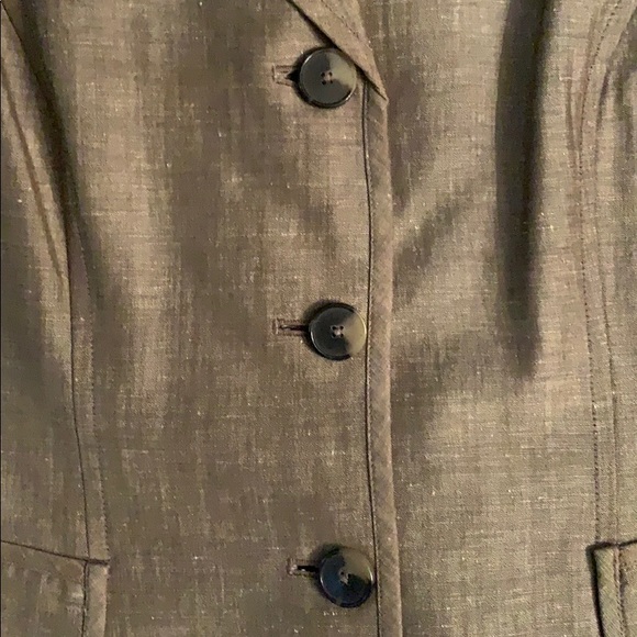 Dana Buchman Linen & Wool Fully Lined Blazer - Picture 3 of 5